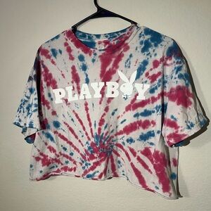 Playboy Tie-Dye Crop Top